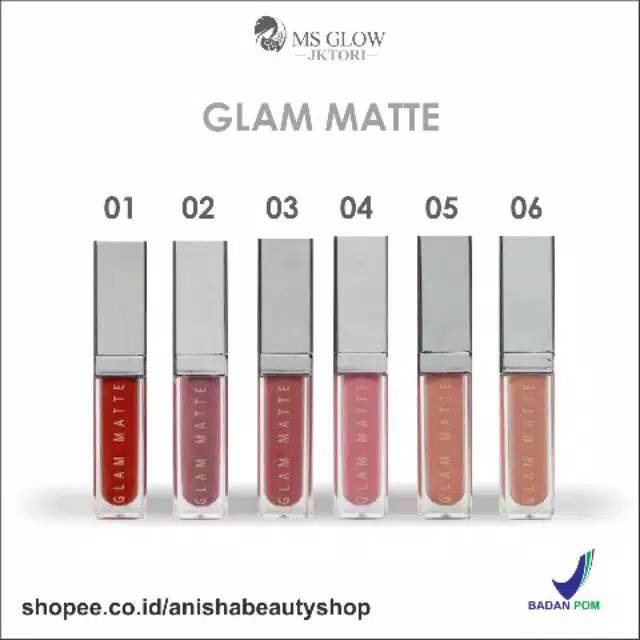 GLAM MATTE LIPSTIK MS GLOW