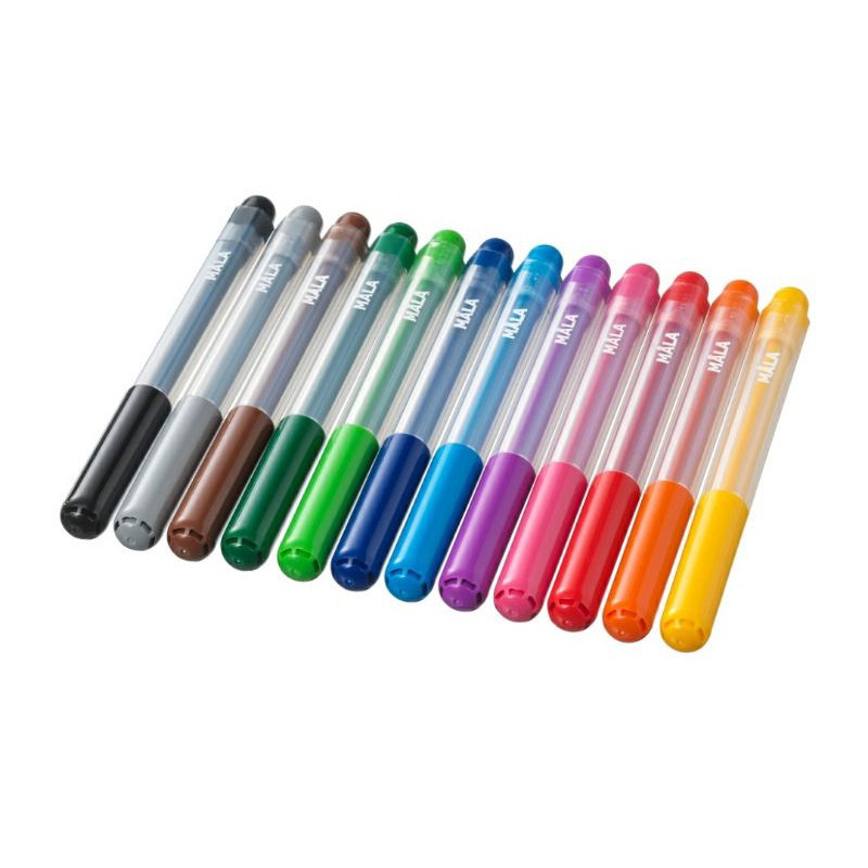 

Mala Ikea Spidol Warna Pena Felt-tip Warna Campuran Isi 12 Pc