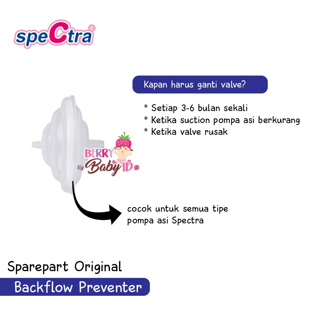 Spectra Backflow Preventer Sparepart Original Pompa ASI Breastpump Berry Mart