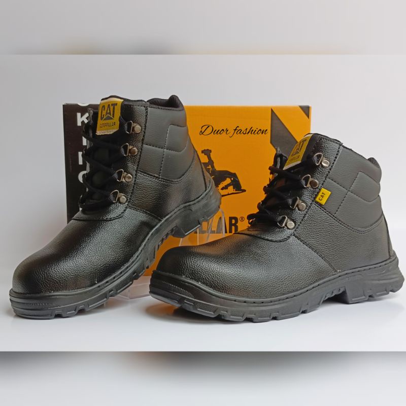 Sepatu Boot Pria Ujung Besi Kerja Lapangan Proyek Sefety Anti Slip Safety Shoes