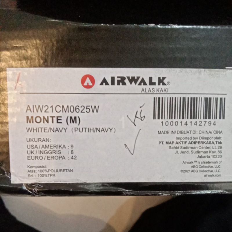 sepatu airwalk Monte (M) AIW21CM0625W
