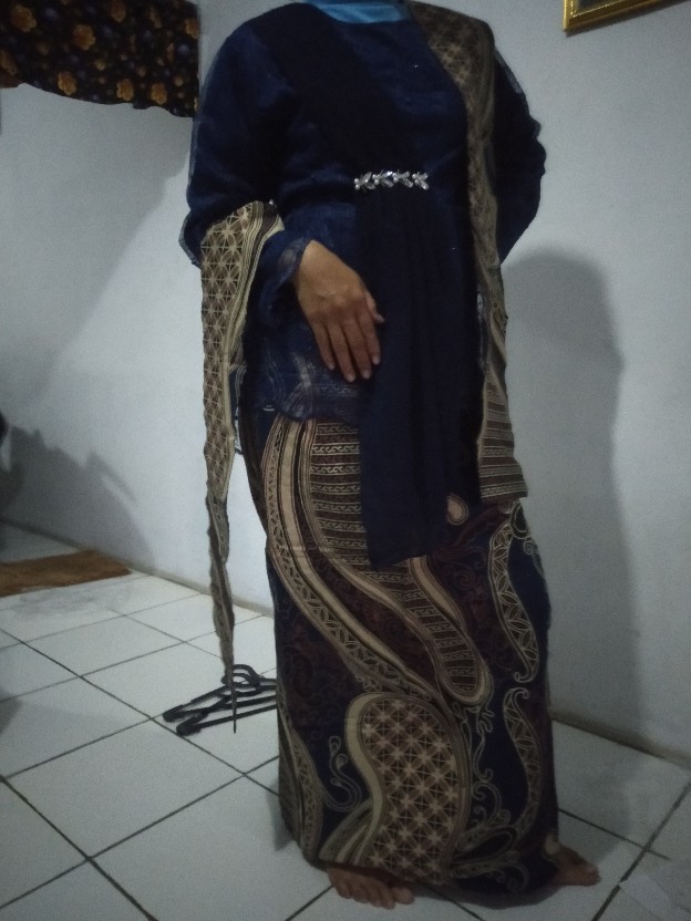 Maura Couple - Sania Ruffle Batik Couple Ori Ndoro Jowi Dnt Garansi Termurah Shopee - Mote Navy