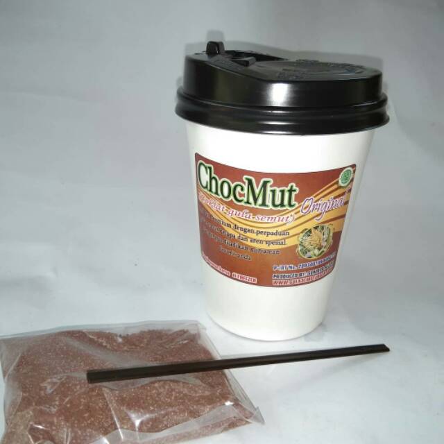 

Chocmut (coklat gula semut) kemasan cup