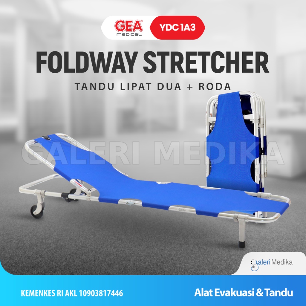 Jual Folding Stretcher Tandu Lipat 2 Plus Roda Gea Ydc 1a3 Ydc 1a3