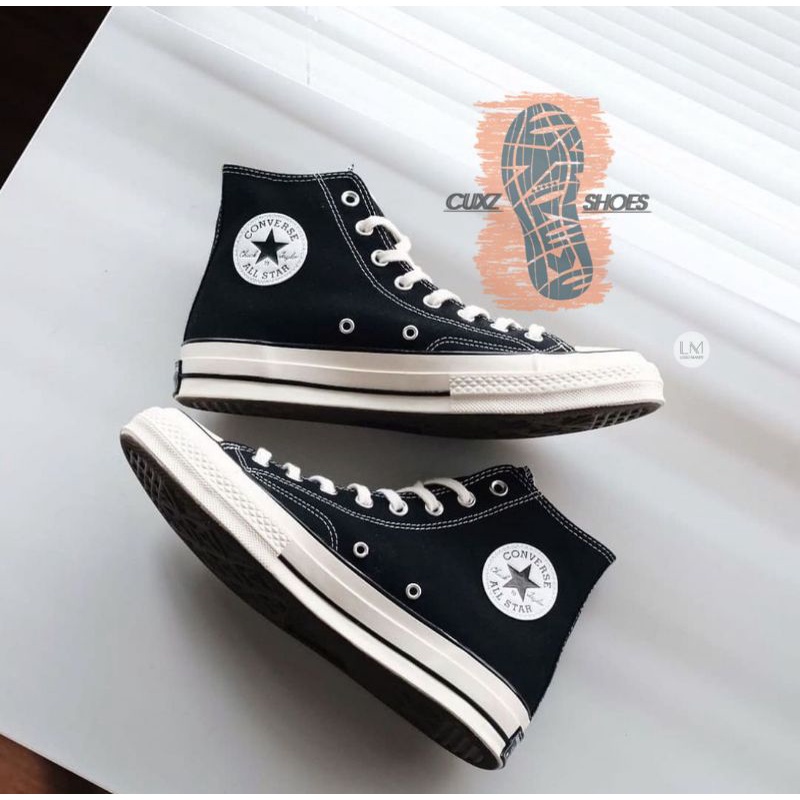 Sepatu converse 70s high Egret Black White BNIB (BISA COD)