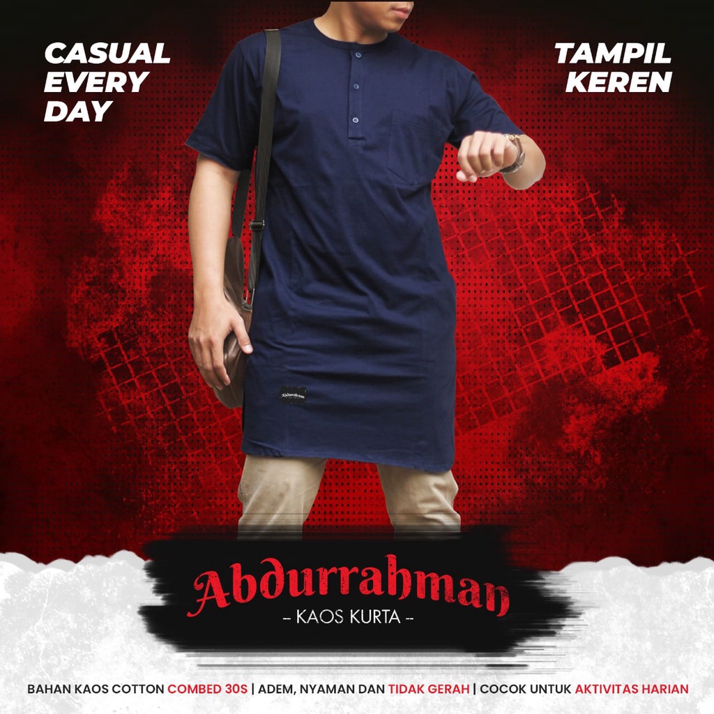 Kaos Muslim | Kaos Kurta Abdurrahman