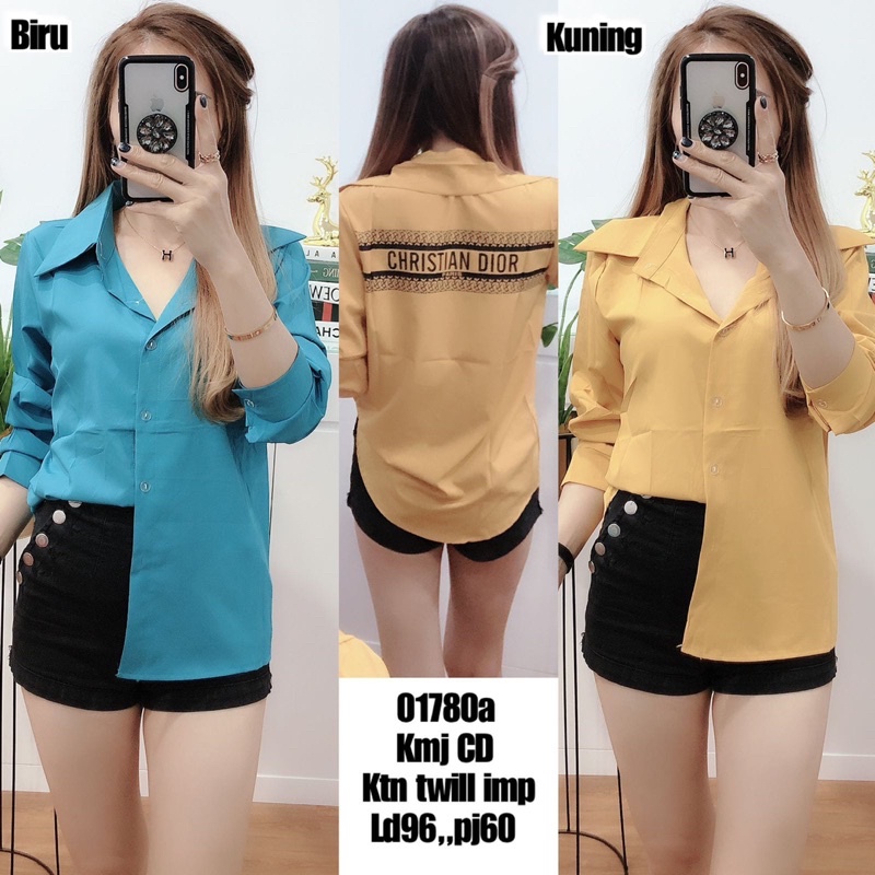 KEMEJA CANTIK KATUN TWILL