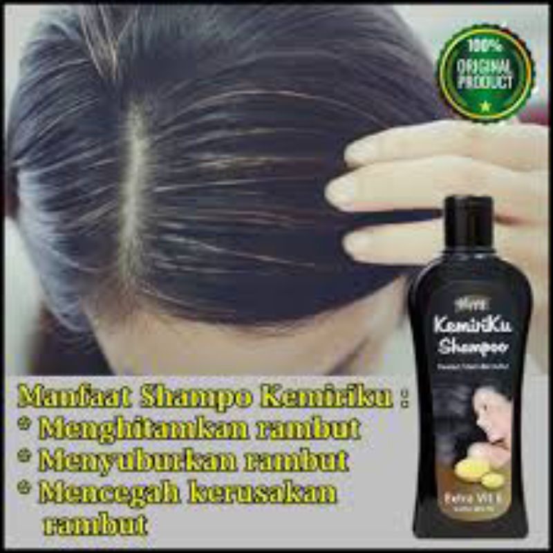 (bisa cod ) ORI happy kemiriku shampoo penghilang uban + FREE BUBBLE WRAP