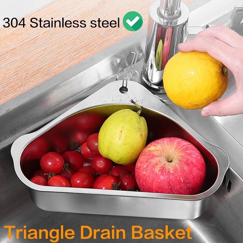 Rak Pengering Dapur Triangle Kitchen Drainer Holder - Zowaks