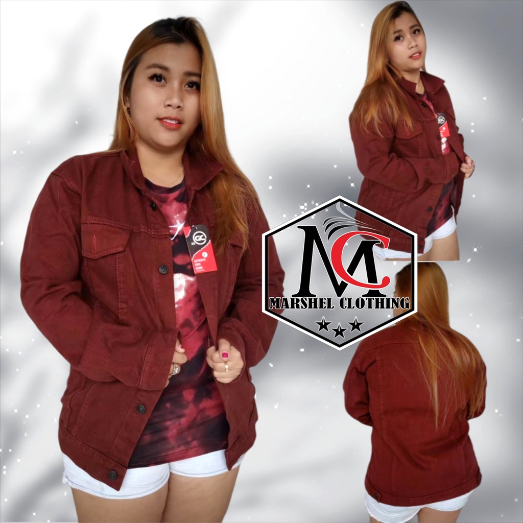 RCL - Jaket Jeans Oversize Warna Putih Bersih - Jaket Jeans Cewe - Jaket Jeans Wanita - Jaket Jeans Oversize M-L-XL-XXL