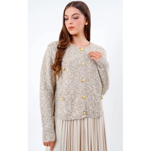 Benang Jarum Lydia Tweed Cardigan