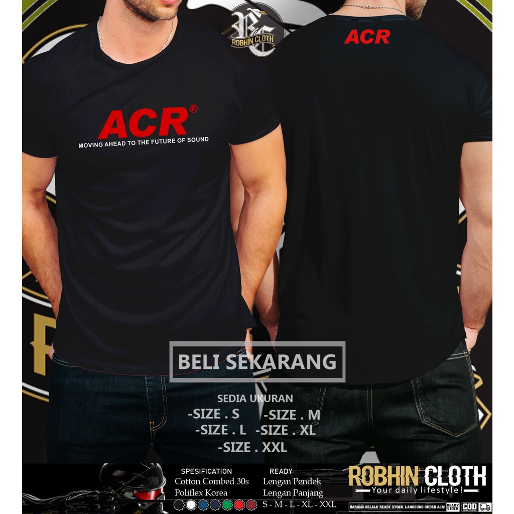 Kaos Audio ACR Logo Operator Sound System Baju Musik