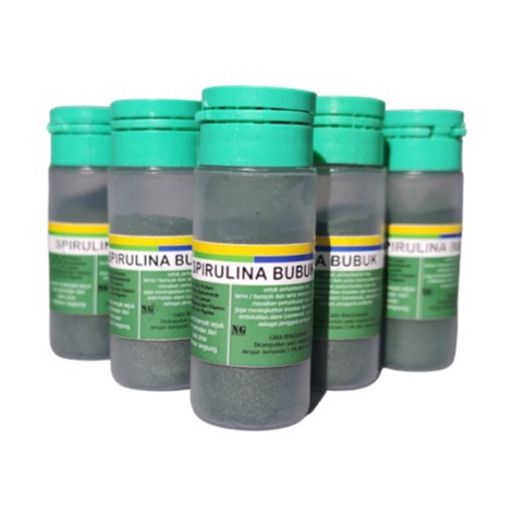 Spirulina Bubuk Powder pakan ikan hias louhan cupang koi