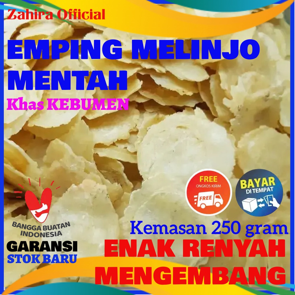 

Emping Melinjo Belinjo Mentah Original Asli Kebumen 250 gram