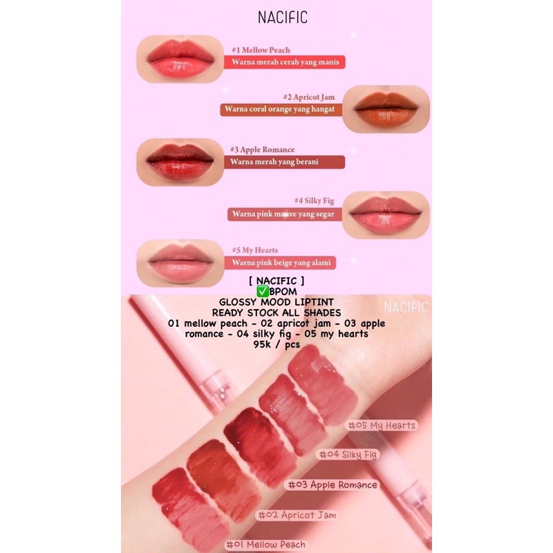 Nacific Glossy Mood Lip Tint