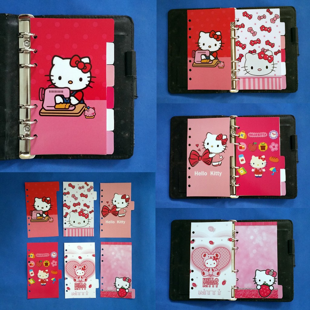 

Pembatas Hello Kitty Pink Binder 2 Ring, 6 Ring, 20 Ring, 26 Ring 1 Set 6 lembar glossy murah