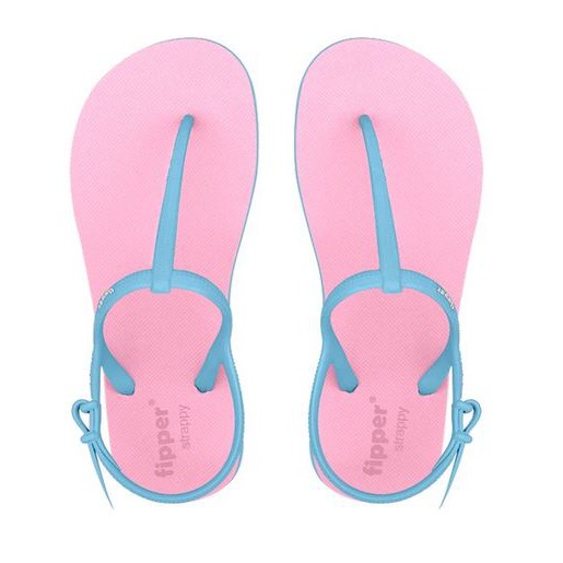 Sandal Fipper Strappy Pink Light Blue Sky Original
