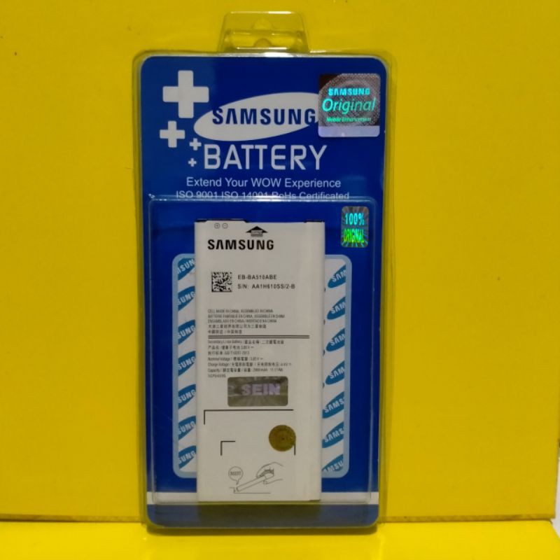 Baterai Samsung A5 2016 A510 Original SEIN / Batre Battery HP Samsung galaxy A510 A52016 EB-BA510ABE