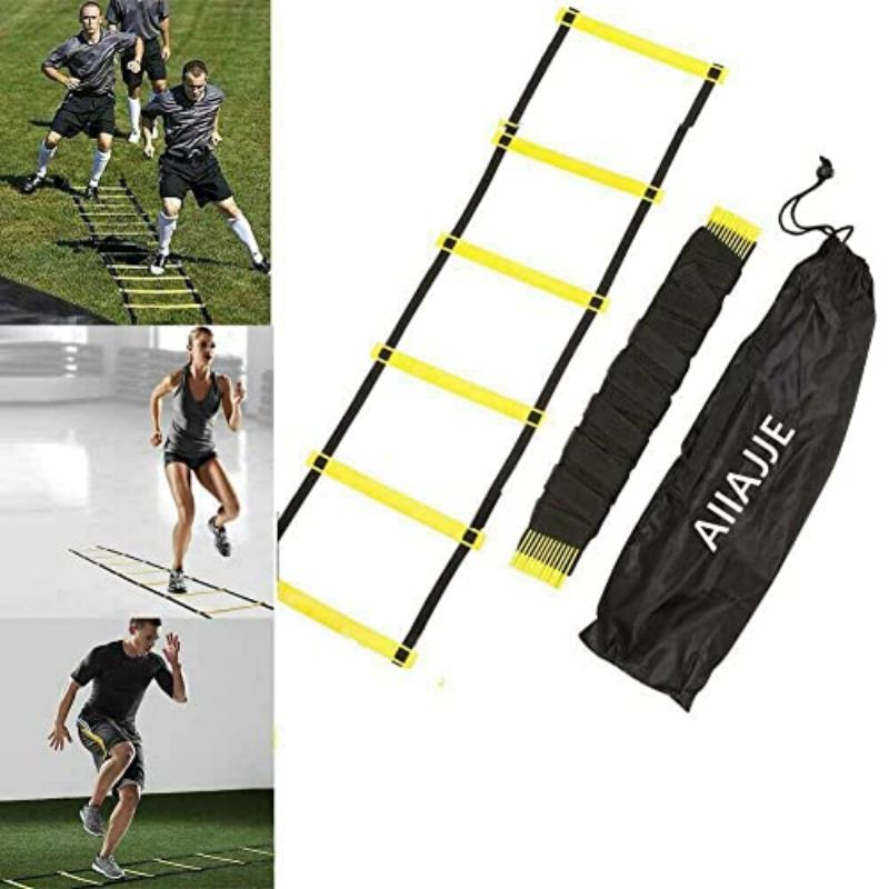 6m Agility Ladder Speed Ladder Drills Training/Tangga Ketangkasan kelincahan (6m 12 Bilah)