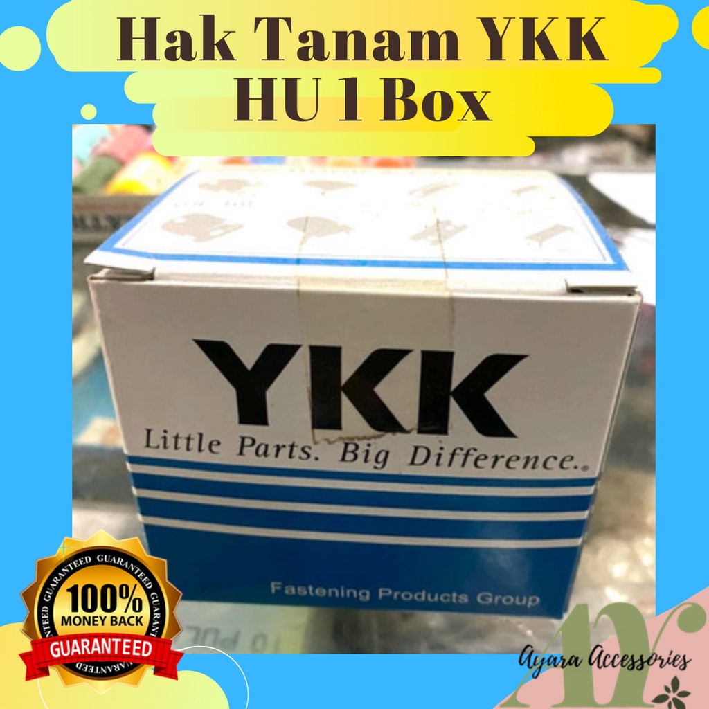 KANCING KAIT YKK HAK TANAM HU 1 BOX ORIGINAL