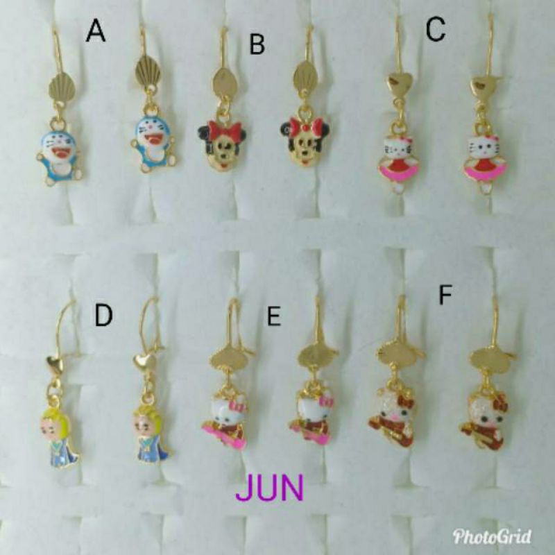 Anting Anak Mickey Permata Lapis mas ♡GOTEN-17♡