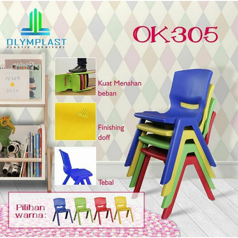 RB Kursi Anak Olymplast OK 305 Kursi Sandar Olymplast 305 Bangku Anak Olymplast Bangku Sender Kursi