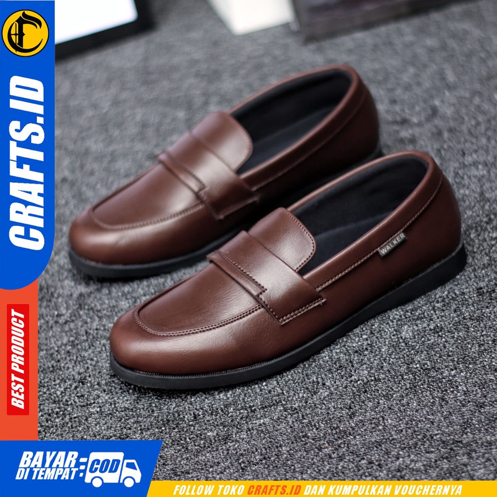 CRAFTS Mitsui - Sepatu Formal Pantofel Kerja Slop Casual Pria