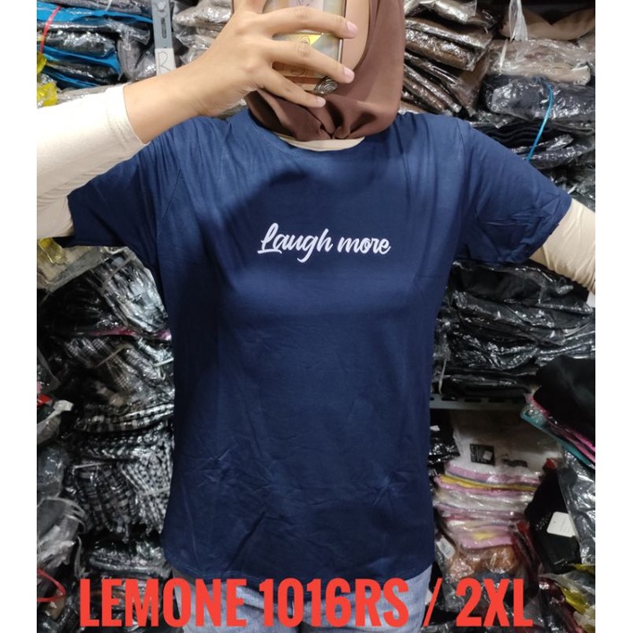 atasan lengan pendek XL dan XXL bahan rayon spandek produk LEMONE