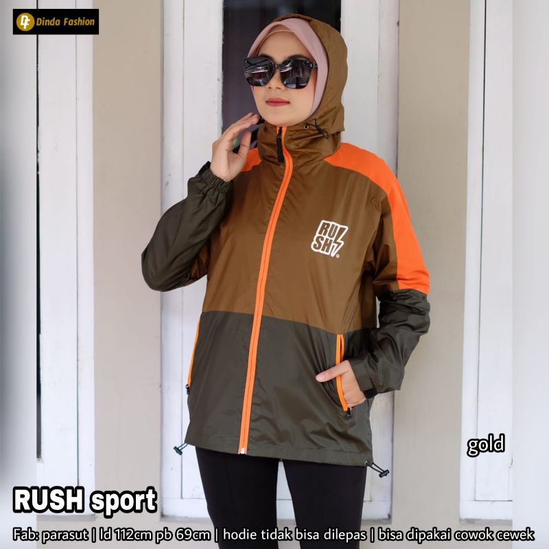 Rush sport jaket ORI by Dinda fashion