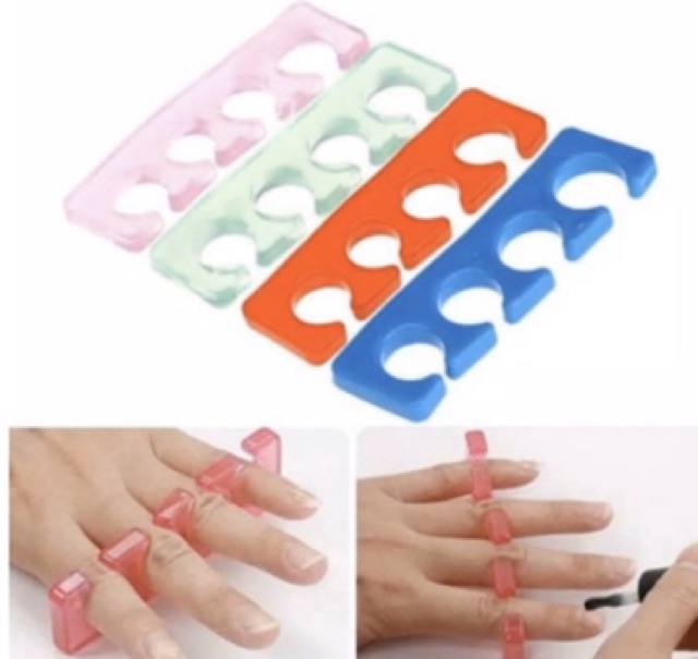 Separator pembatas kuku silikon karet jelly kaki tangan / silicone nail separator manicure pedicure