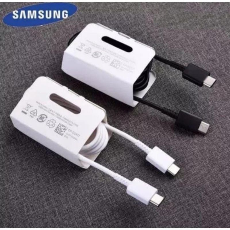 KABEL DATA SAMSUNG TYPE-C TO TYPE-C KABEL CHARGER TIPE C TO C KABEL CASAN TYPE C TO C FAST PD3.0