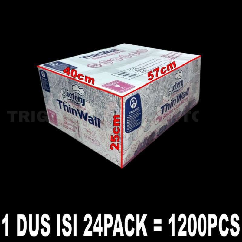 Thinwall Cup 60ml plastik Dus Tempat Sambal Puding Surabaya