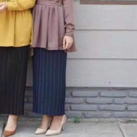 ☁ Rok Plisket Span Lurus Centi Premium Murah ☻