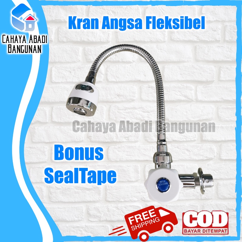 Kran Keran Air Leher Angsa Cuci Piring Fleksibel Flekxible Soligen