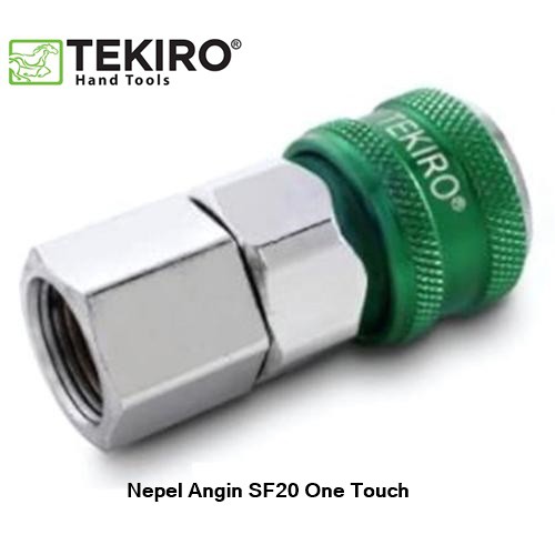 Tekiro Quick Coupler One Touch 20 SF / Nepel Angin / Fitting / Sambungan Selang Kompresor