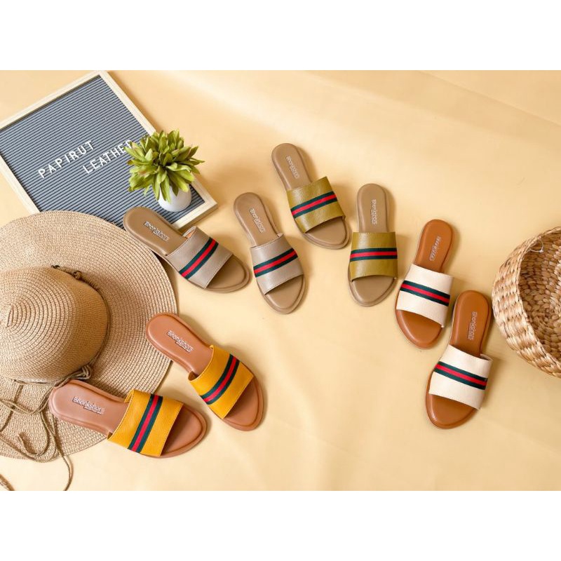 Sandal Wanita Sandal Kokop Papirut Gucci