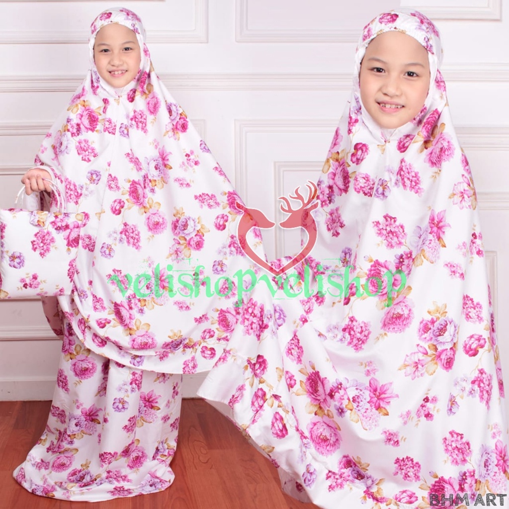 MUKENA  FREE TAS ANAK TANGGUNG 5-10 THN  IRMA FASHION ANAK MUSLIMAH TRENDY TERKINI