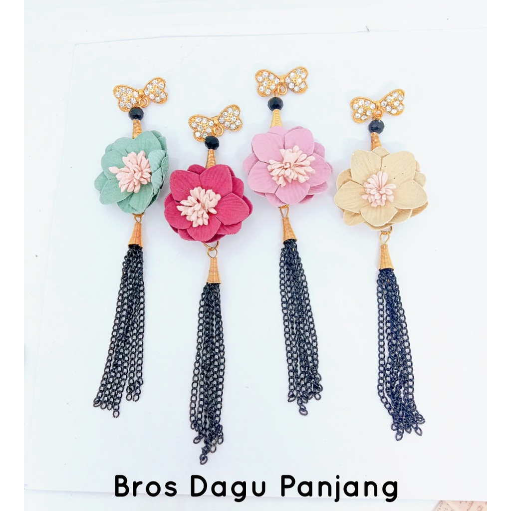 Bros bunga murah / bros hijab murah