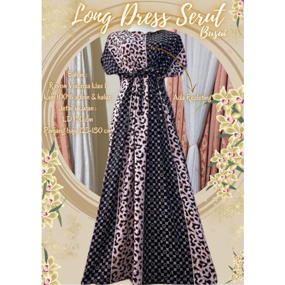 Longdress Serut //Daster Long Rayon //Daster Jumbo //Daster Busui