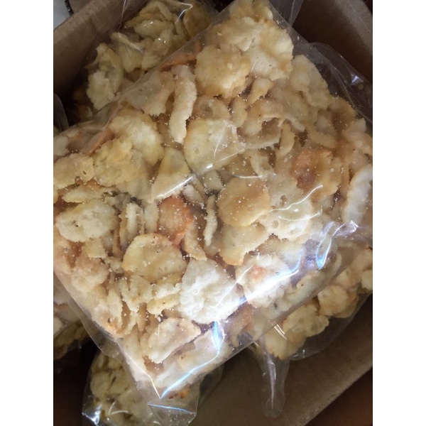 

emping asin / cemilan ringan enak gurih asin / jajanan kiloan / snack kiloan