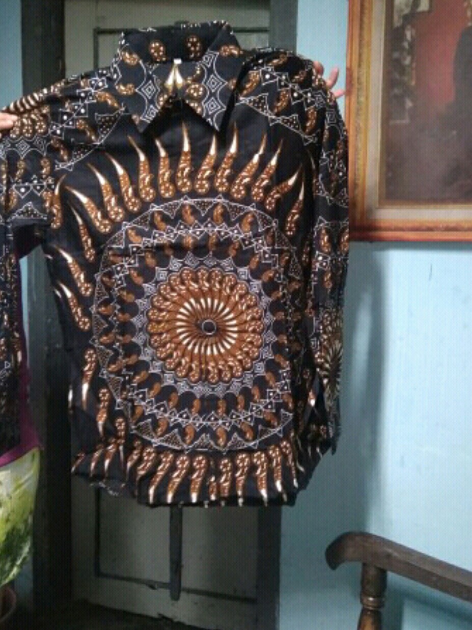 Baju Batik Pria Slimfit Big Size M L Xl Xxl Atasan Kemeja Batik Lengan Panjang