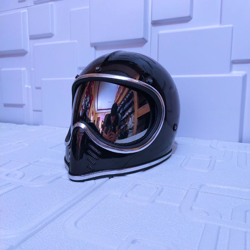 HELM CUSTOM CAKIL BELL MOTO3 RETRO FULL FACE