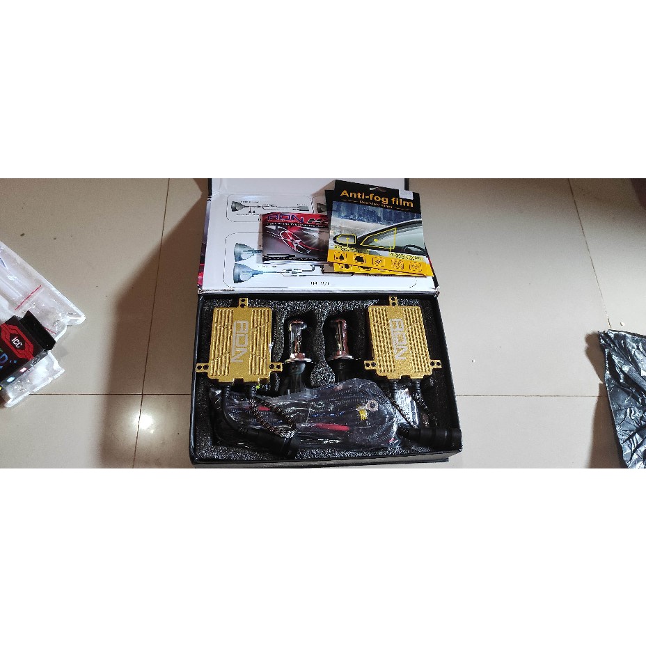 Lampu HID Mobil H4 Hi Lo SET ISI 2 PASANG 55Watt 6000K AutoliteND1