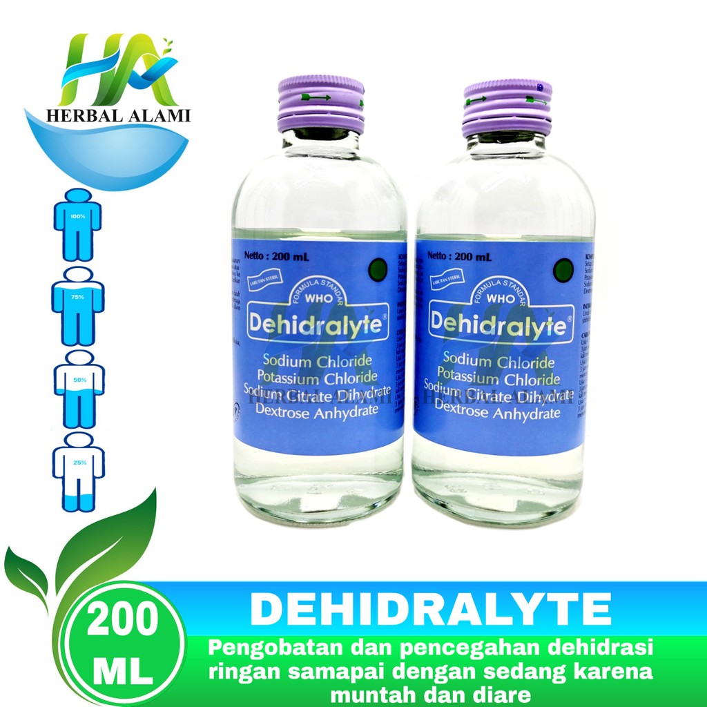 Dehidralyte  Larutan 200ml - Cairan Oralit Untuk Deidrasi