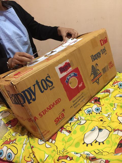 Souvenir Pernikahan Tatakan Gelas Box Mika ( Isi 100 )
