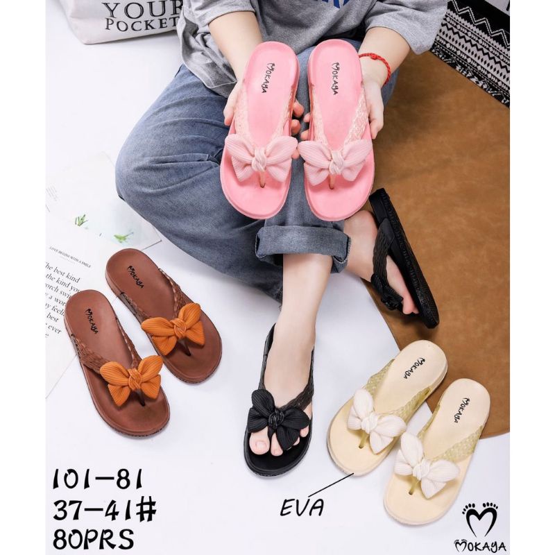 SANDAL JEPIT KARET PYLON/EVA MOKAYA 580 TALI BENING PITA IMPORT 36-40