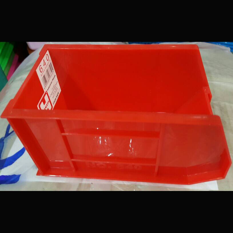 17x10x8 Jolly Box Hanata 640 / Kotak Perkakas No 100 / Box Container Spare Part Baut Bengkel Tool Box Plastik