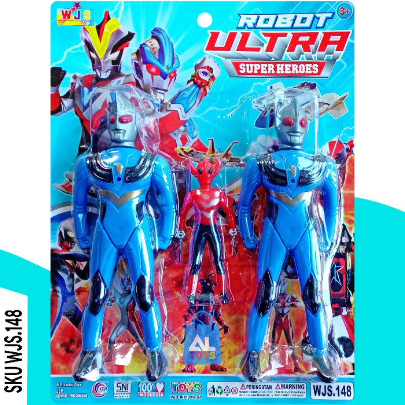 Mainan Figur Robot Ultara Man Super Hero Set Isi 3 HARGA MURH