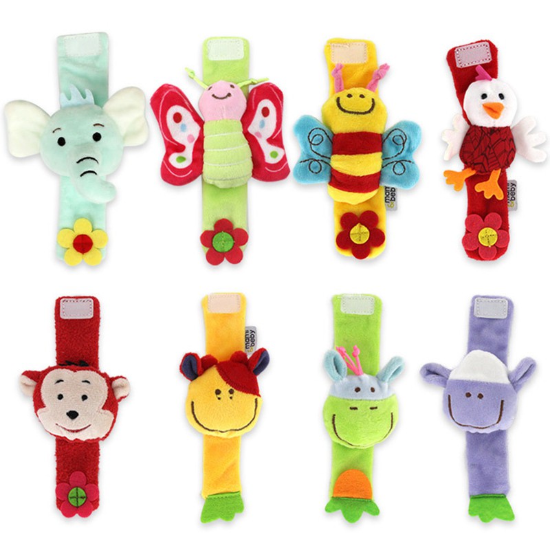 Animal Wrist Rattle Gelang Mainan Bayi