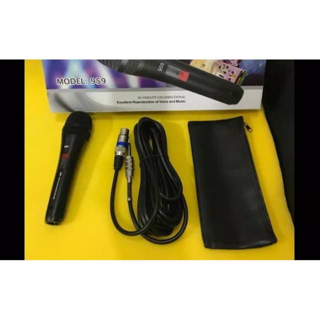 MIC KABEL SENNHEISER 959 NEW EDITION MURAH BAGUS KABEL 4 M MICROPHONE